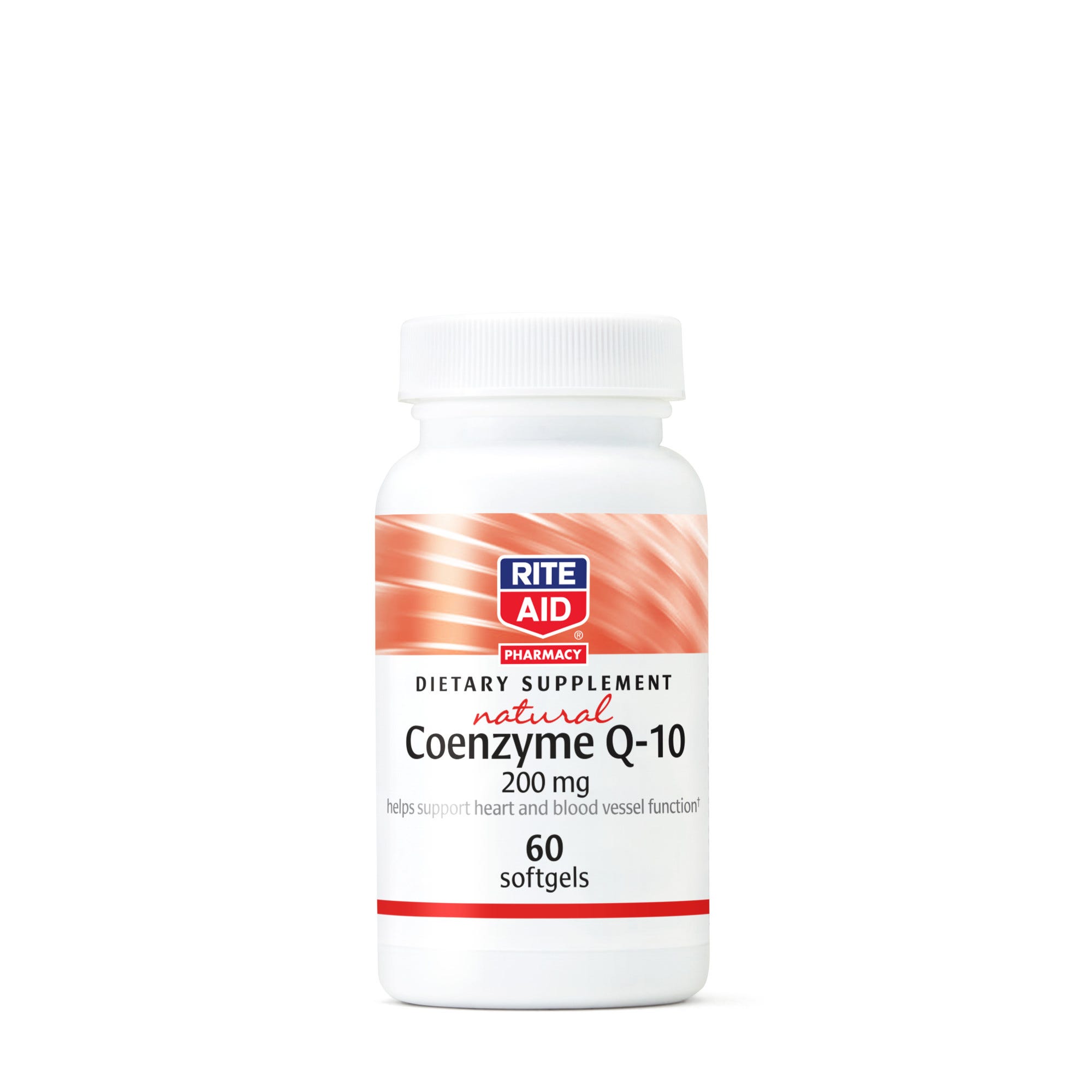 Rite Aid Natural Coenzyme Q-10, 200 Mg, 60 Softgels