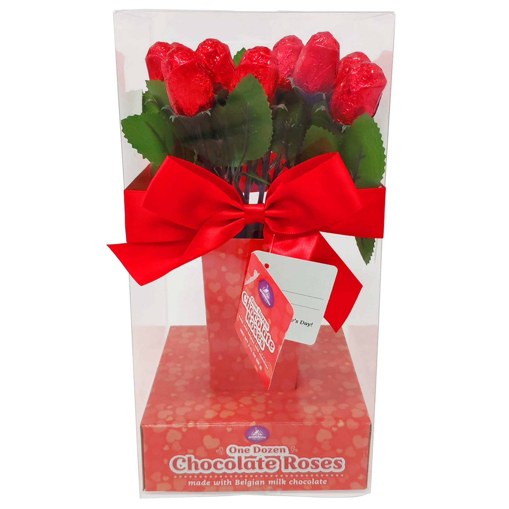 One Dozen Chocolate Roses