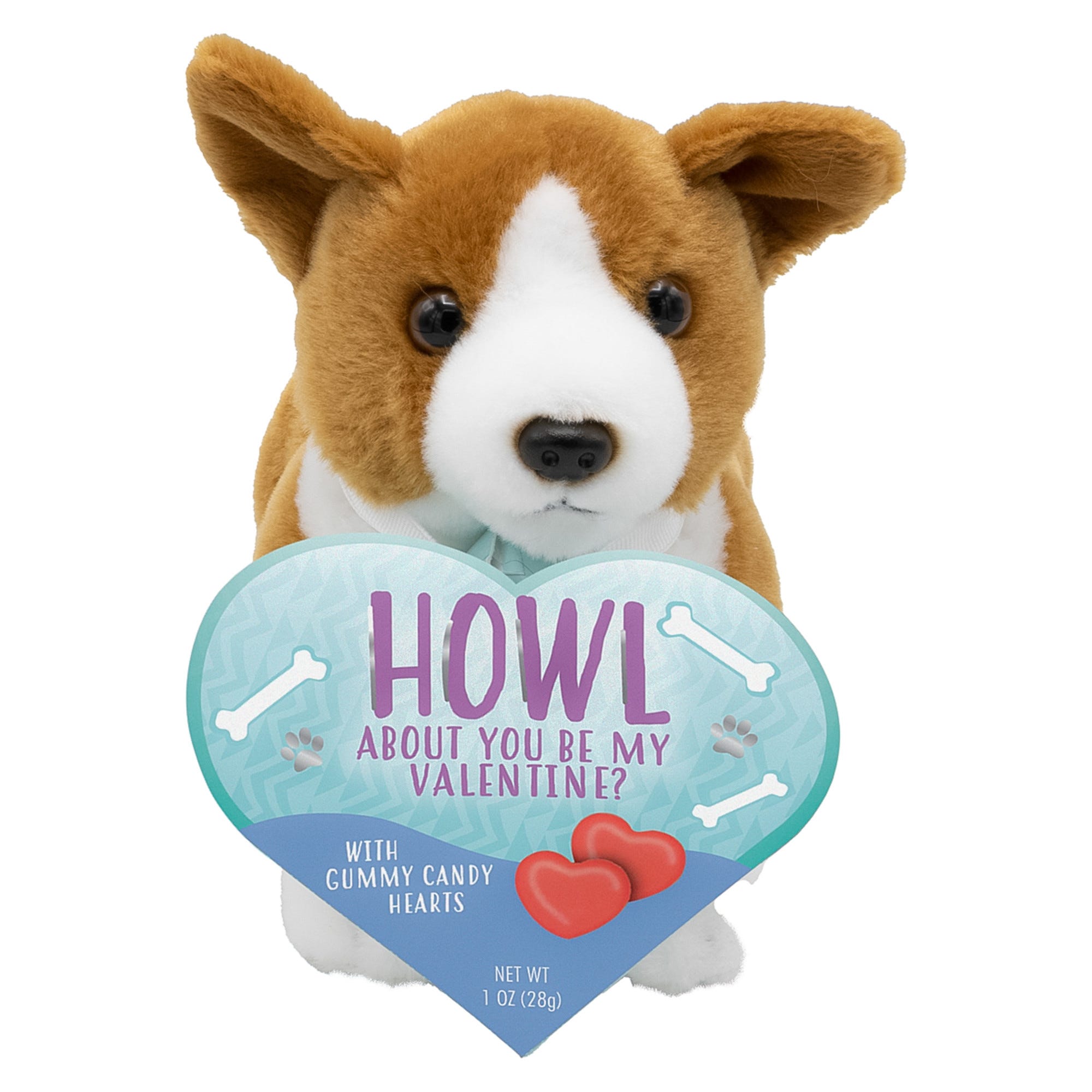 Plush Corgi with Gummy Candy - 1 Oz