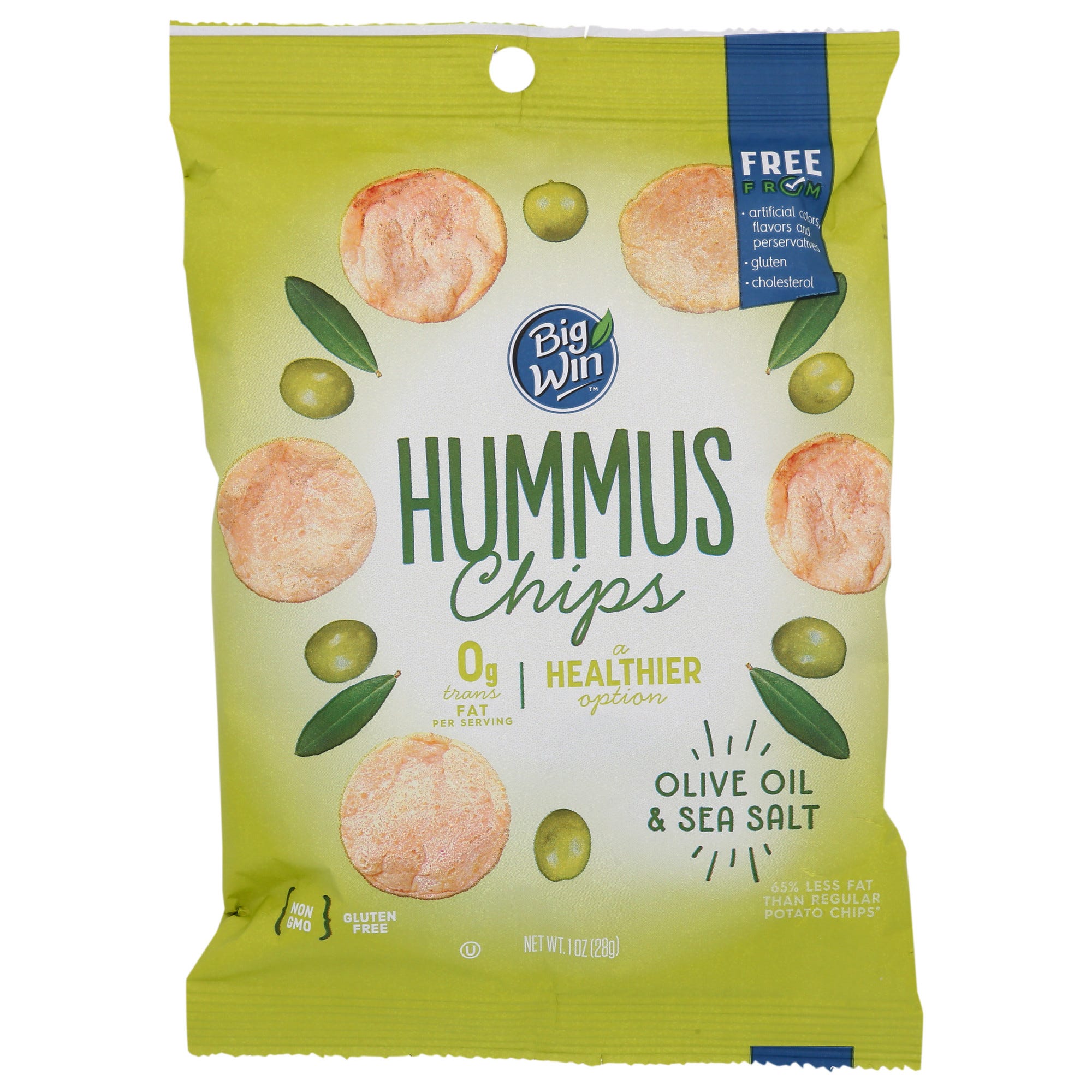 OLIVE OIL & SEA SALT HUMMUS CHIPS, OLIVE OIL & SEA SALT