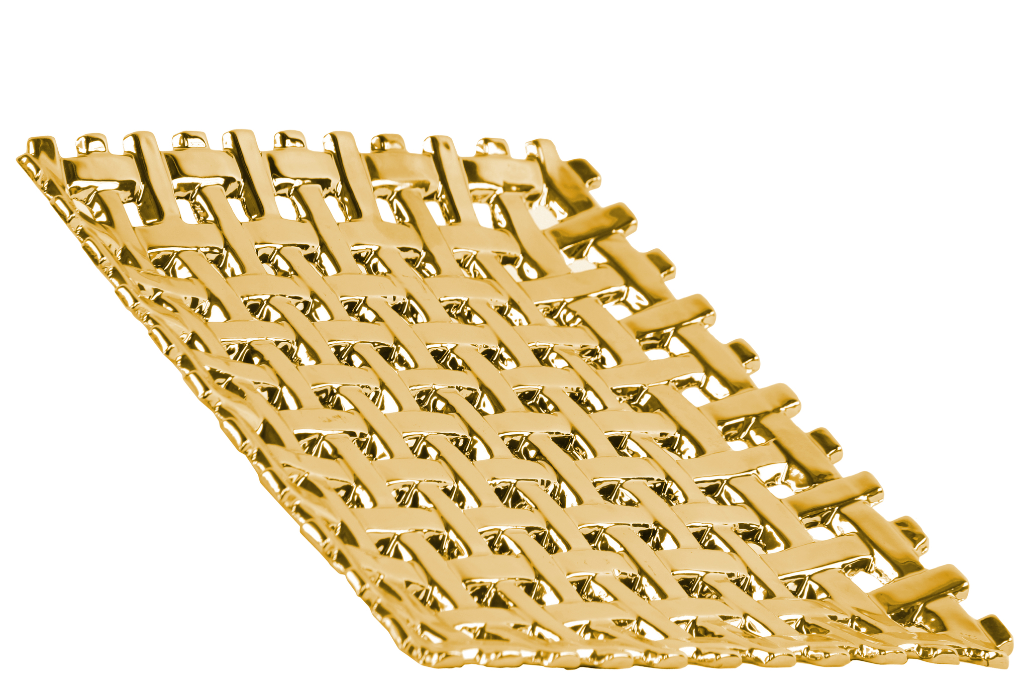 Urban Trends Collection: Ceramic Tray Polished Chrome Finish