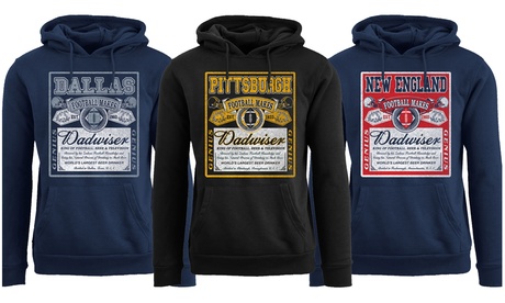 Men's Perfect Gift for Dad Dadwiser Football Pull Over Hoodie (17579)