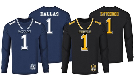 Men's Football Team Jersey Long Sleeve Shirt (18988)