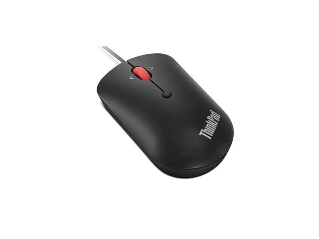 Lenovo ThinkPad USB-C Wired Compact Mouse - Optical Sensor - Cable Connectivity - 2400 Dpi - Scroll Wheel - 4 Button(s)