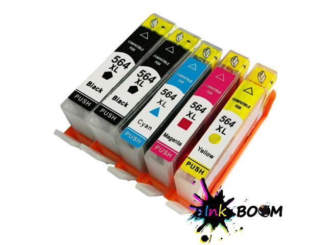 5 Ink Cartrid Replace for Hp 564Xl Photosmart 7510 7515 7520 7525 5520 C309