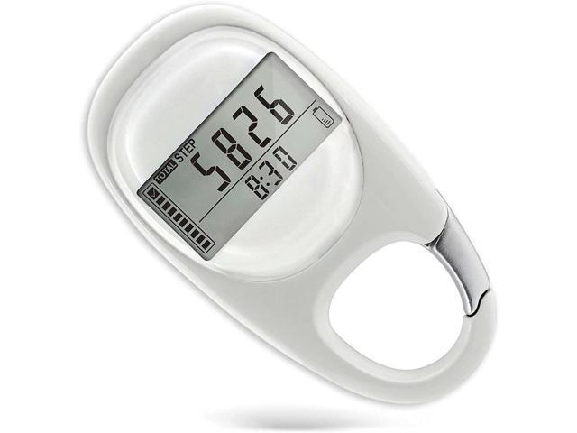3D Pedometer with Clip, Simple Walking Step Counter, 30 Days Memory, Accurate Step Counter, Walking Distance Miles/Km, Calorie Counter, Daily.