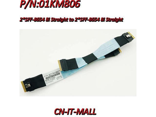 Slim SAS4.0 NVMe 2*SFF-8654 to 2*SFF-8654 HD Cable 01KM806 R0032