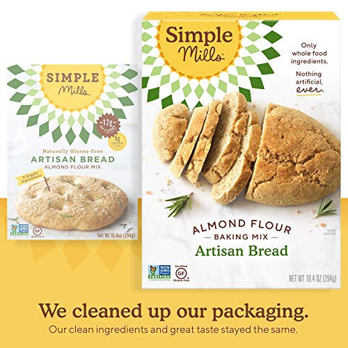 Simple Mills Almond Flour Baking Mix, Gluten Free Artisan Bread Mix, Made with Whole Foods, 3 Count (Packaging May Vary) thumbnail