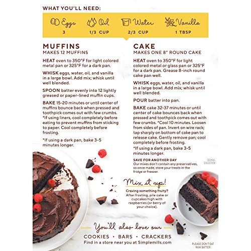 Simple Mills Almond Flour Baking Mix  Chocolate Muffin & Cake Mix - Gluten Free  Plant Based  Paleo Friendly  11.2 Ounce (Pack of 3) Chocolate Muffin  thumbnail