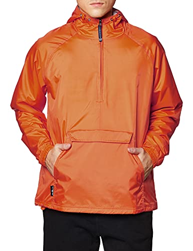 Charles River Apparel Unisex Adult & Water-Resistant Pullover Rain (Reg/Ext Sizes) Windbreaker Jacket, Orange, X-Large US