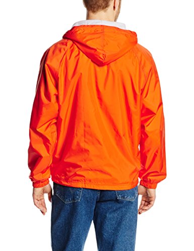 Charles River Apparel Unisex Adult & Water-Resistant Pullover Rain (Reg/Ext Sizes) Windbreaker Jacket, Orange, X-Large US thumbnail