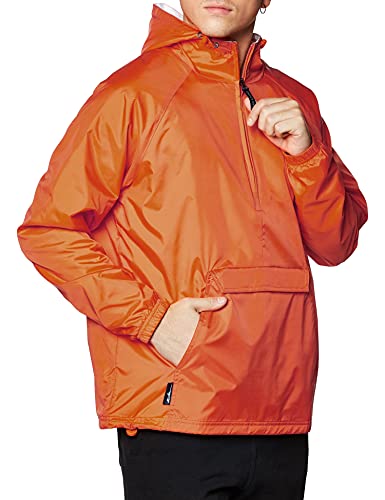 Charles River Apparel Unisex Adult & Water-Resistant Pullover Rain (Reg/Ext Sizes) Windbreaker Jacket, Orange, X-Large US thumbnail