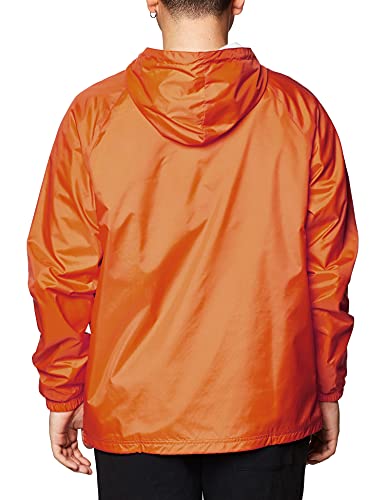 Charles River Apparel Unisex Adult & Water-Resistant Pullover Rain (Reg/Ext Sizes) Windbreaker Jacket, Orange, X-Large US thumbnail