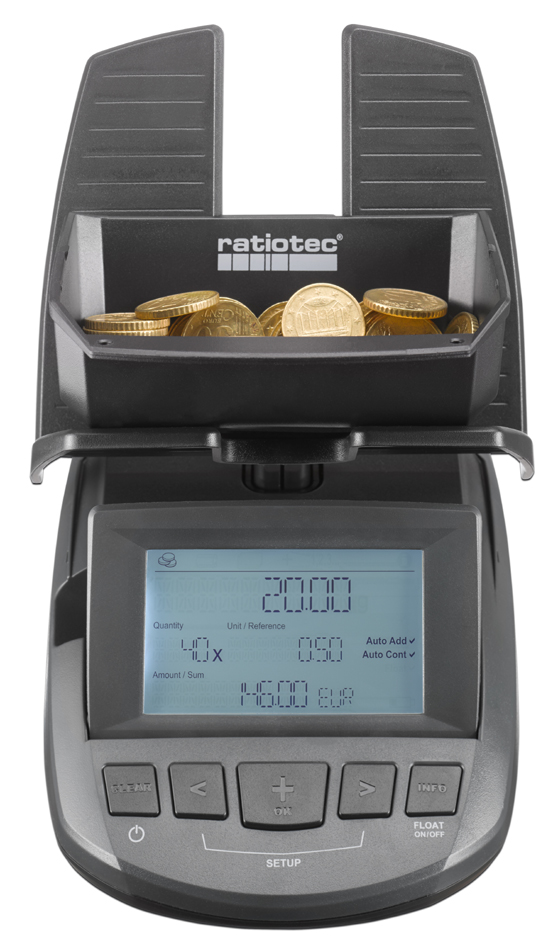 Ratiotec Geldzählwaage , RS 2000, , Anthrazit