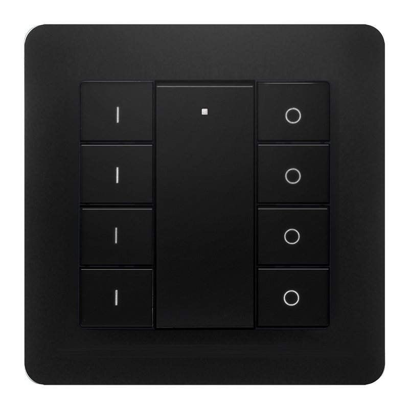 EcoDim Smart - Draadloze Wandschakelaar ED-10015 Zwart