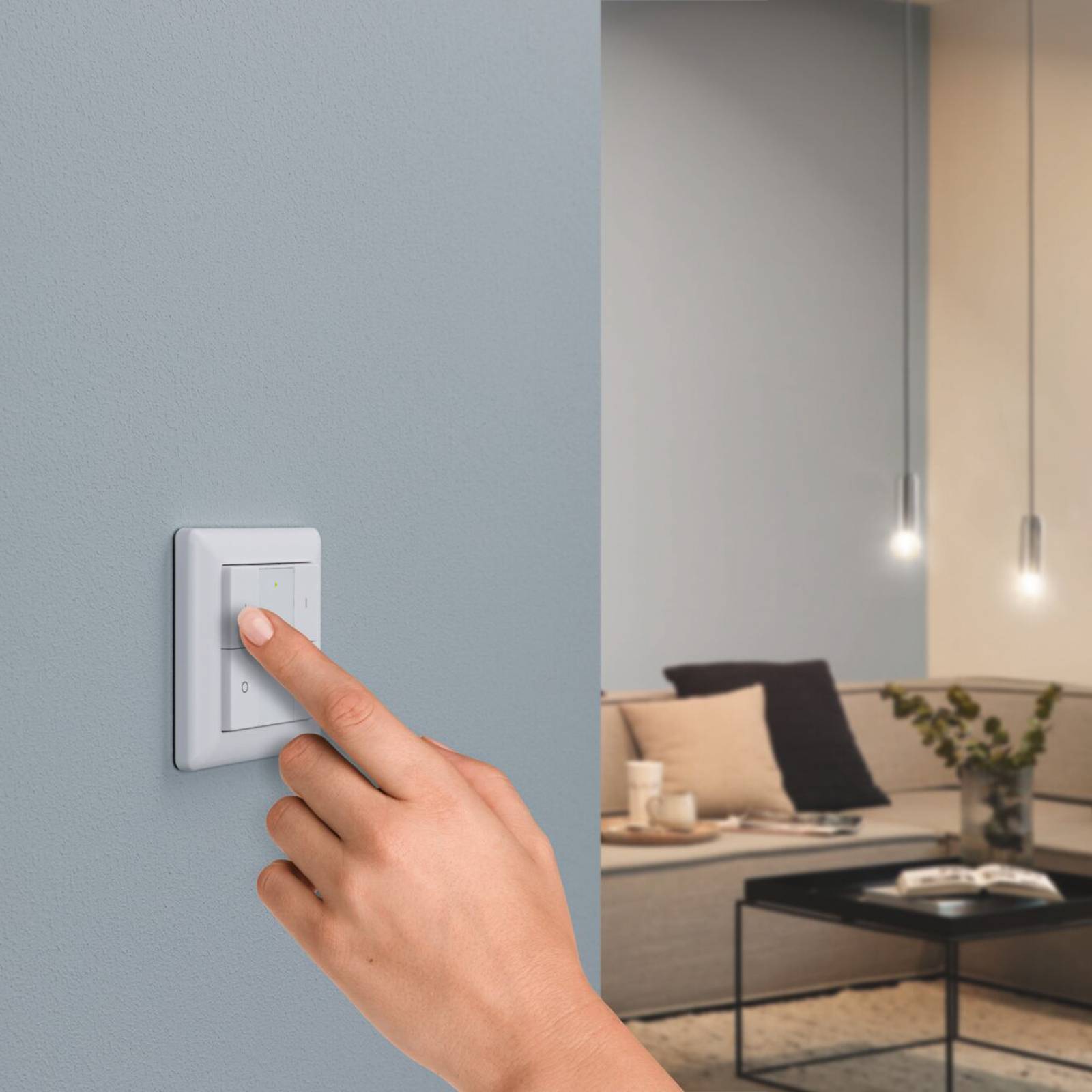 Paulmann 50134 SH ZB Wall Switch Smart Zigbee on/Off Dimmer White thumbnail