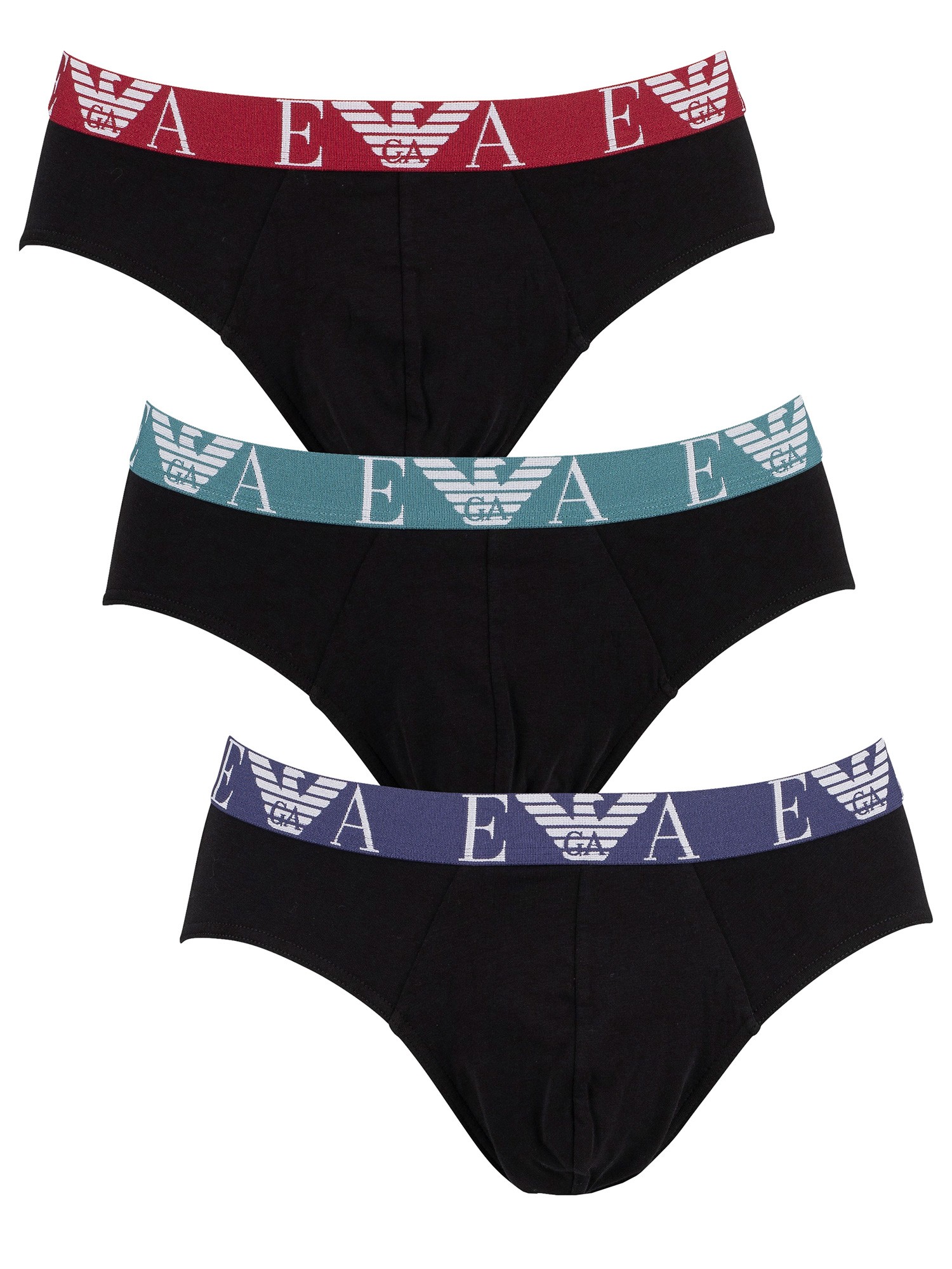 Emporio Armani Monogram 3-Pack Brief 111734-21320