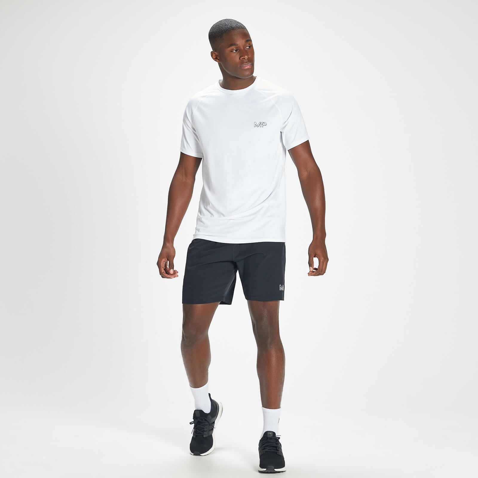 MP Men's Infinity Mark Graphic Training Short Sleeve T-Shirt - White - L thumbnail