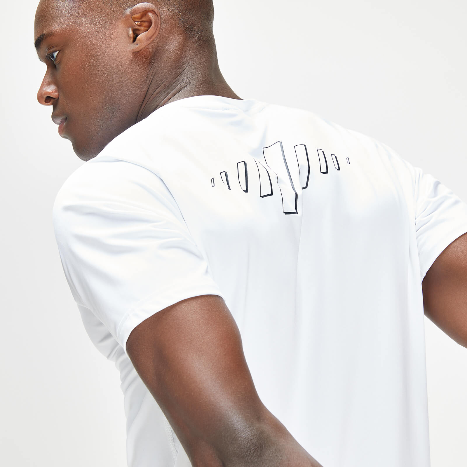 MP Men's Infinity Mark Graphic Training Short Sleeve T-Shirt - White - L thumbnail