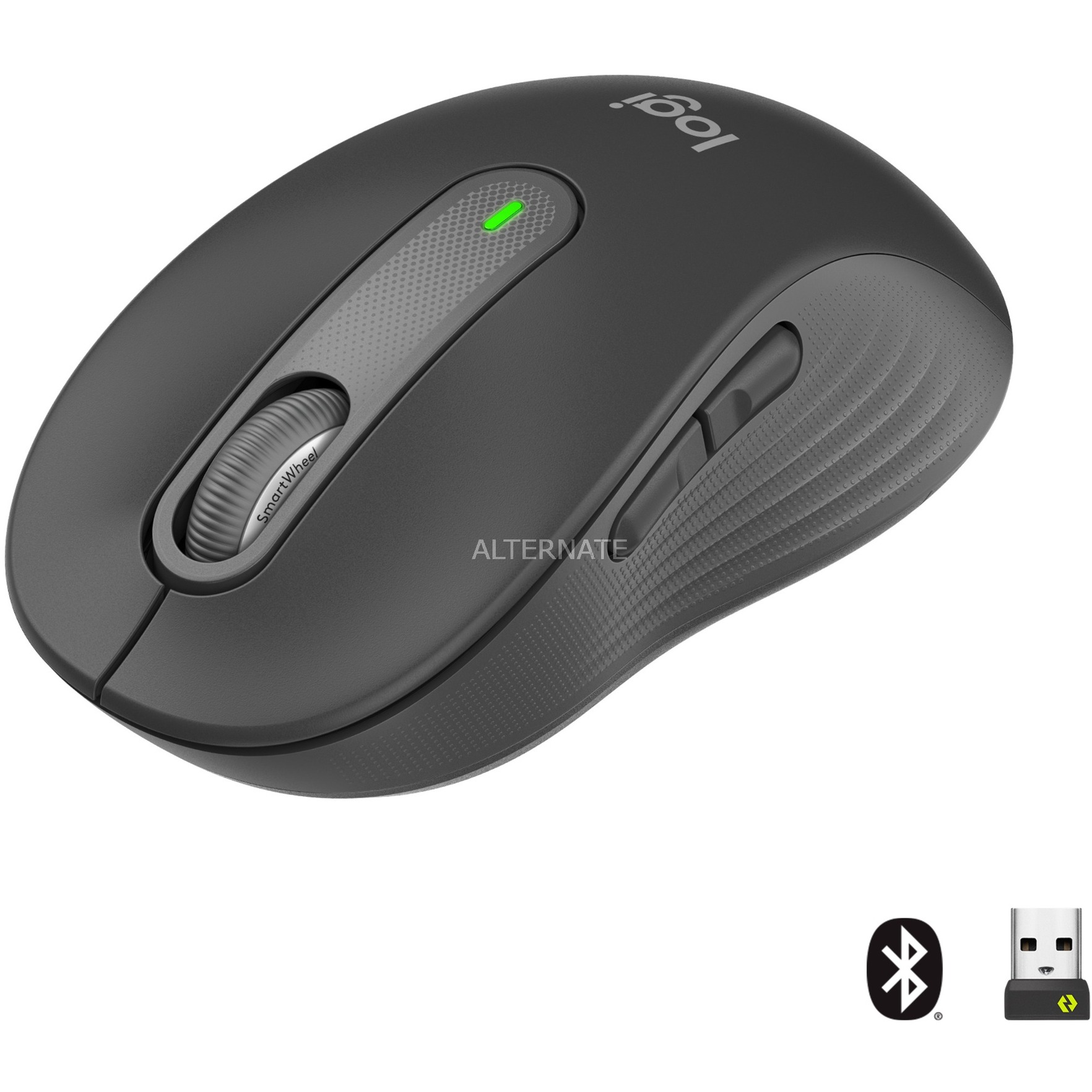 Logitech M650 Wireless Mice - Small, Large, Left Handed Mouse in Graphite