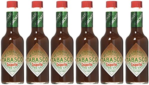Tabasco Brand, Chipotle Hot Sauce, 5 Oz (148 Ml) (Pack of 6)