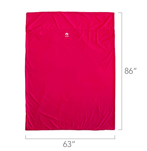Pike Trail Sleeping Bag Liner – Travel and Camping Sheet, Lightweight and Compact Insert with Full Length Zipper and Guarantee (Bubble Gum Pink, X-L thumbnail