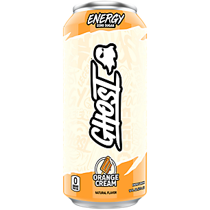 GHOST Zero Sugar Energy Drink  Orange Cream  16 Oz Can  12 Pk