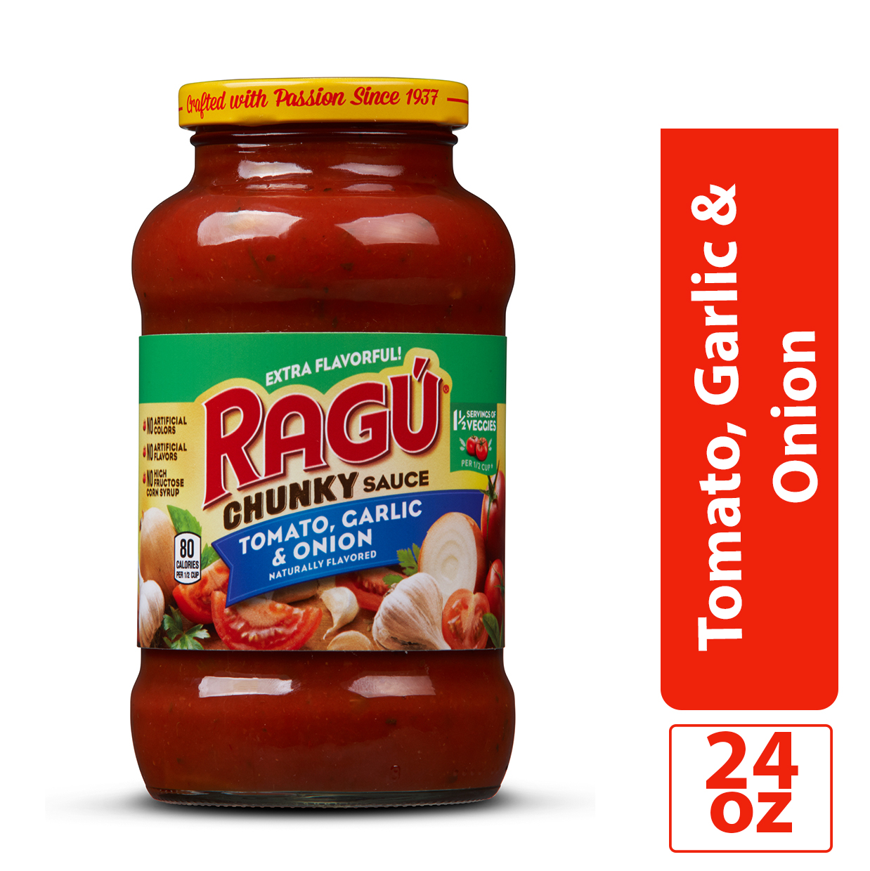 Ragu Chunky Tomato, Garlic & Onion Pasta Sauce - 24oz