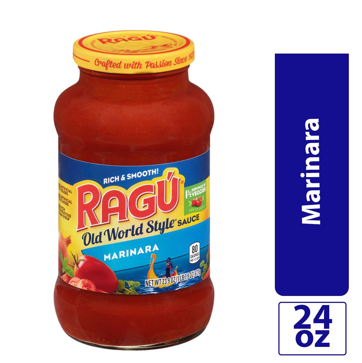 Ragu, Old World Style Marinara Pasta Sauce, 23.9 Oz (Case of 12)