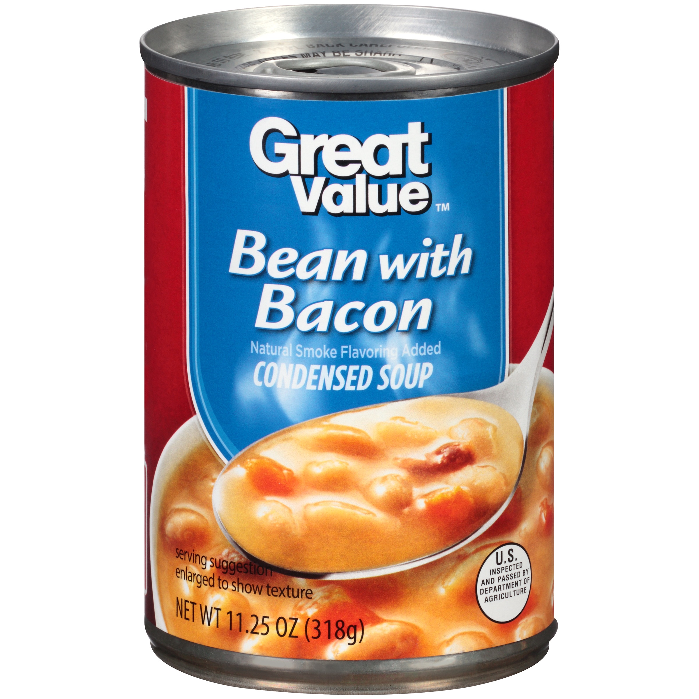 Great Value Bean with Bacon Condensed Soup, 11.25 Oz Image