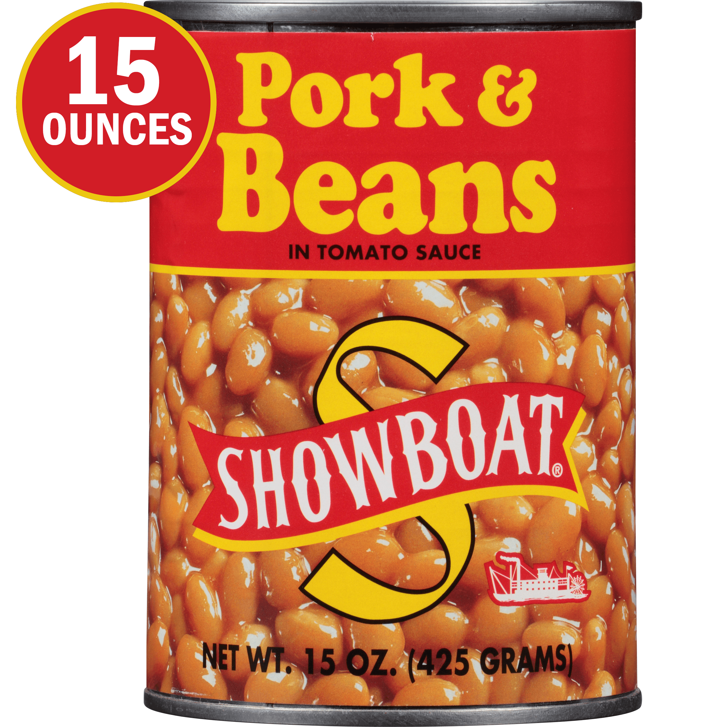 Bush S Showboat Pork and Beans  Canned Beans in Tomato Sauce  15 Oz