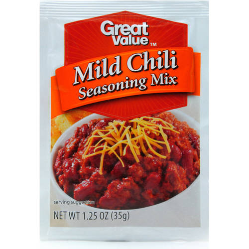 (4 Pack) Great Value Mild Chili Seasoning Mix, 1.25 Oz Image