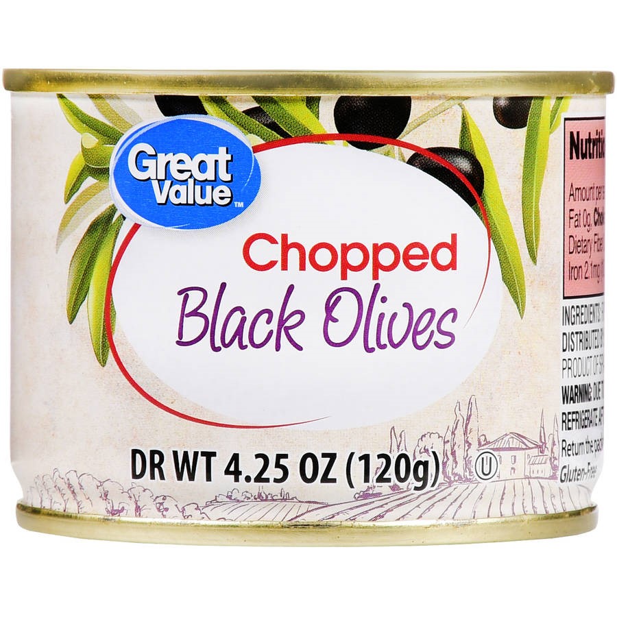 Great Value Chopped Black Olives, 4.25 Oz Image
