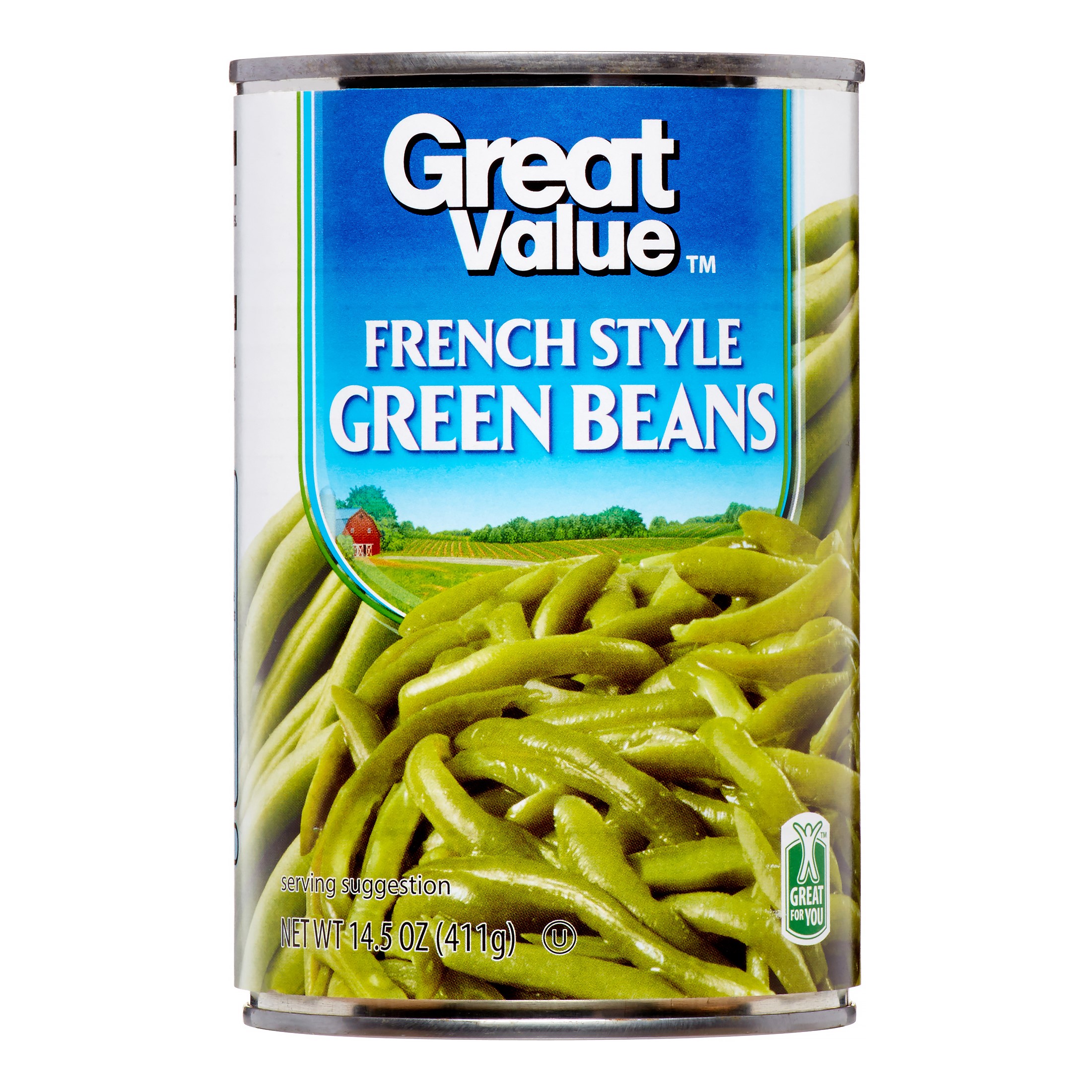 Great Value French Style Green Beans, 14.5 Oz Image