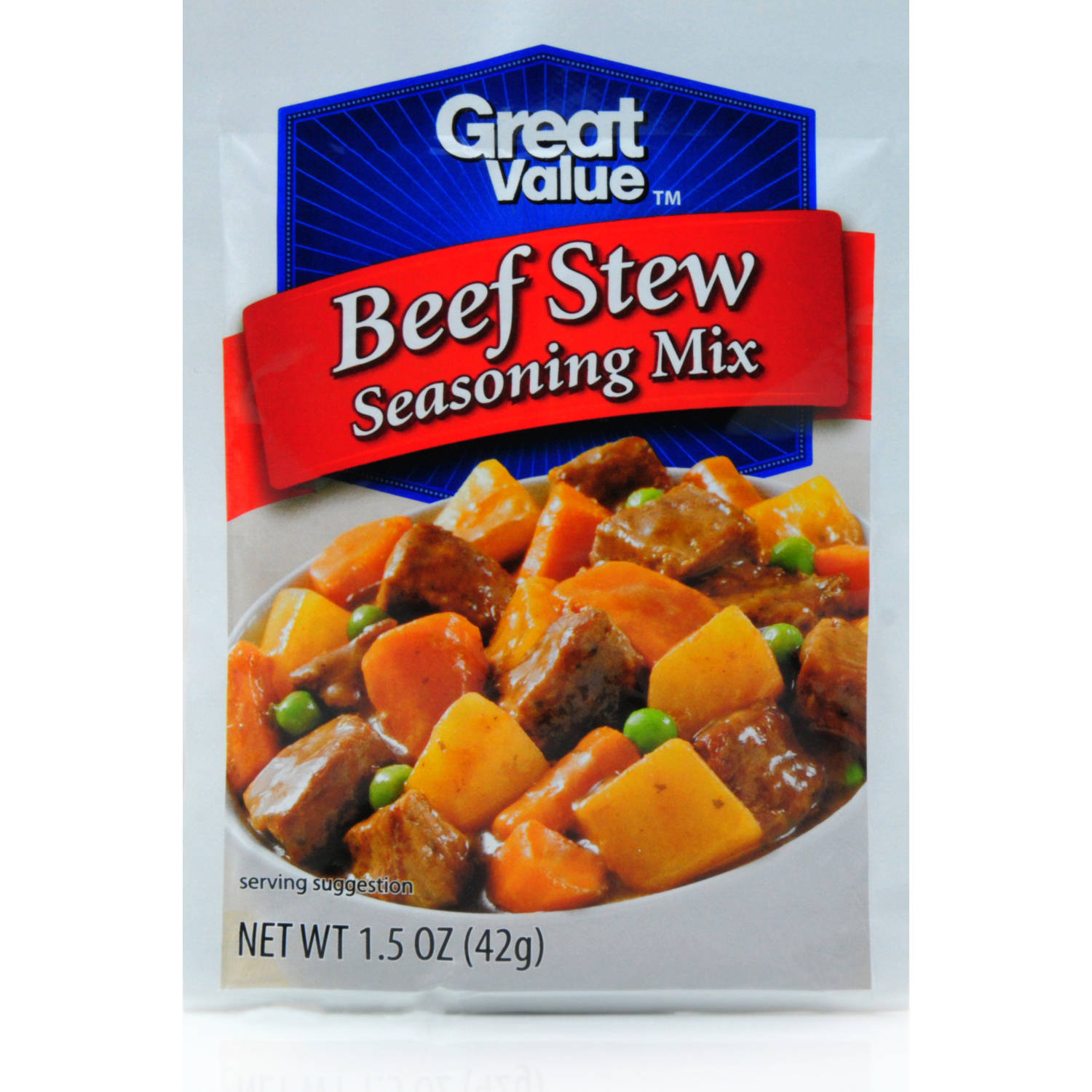 (4 Pack) Great Value Beef Stew Seasoning Mix, 1.50 Oz Image