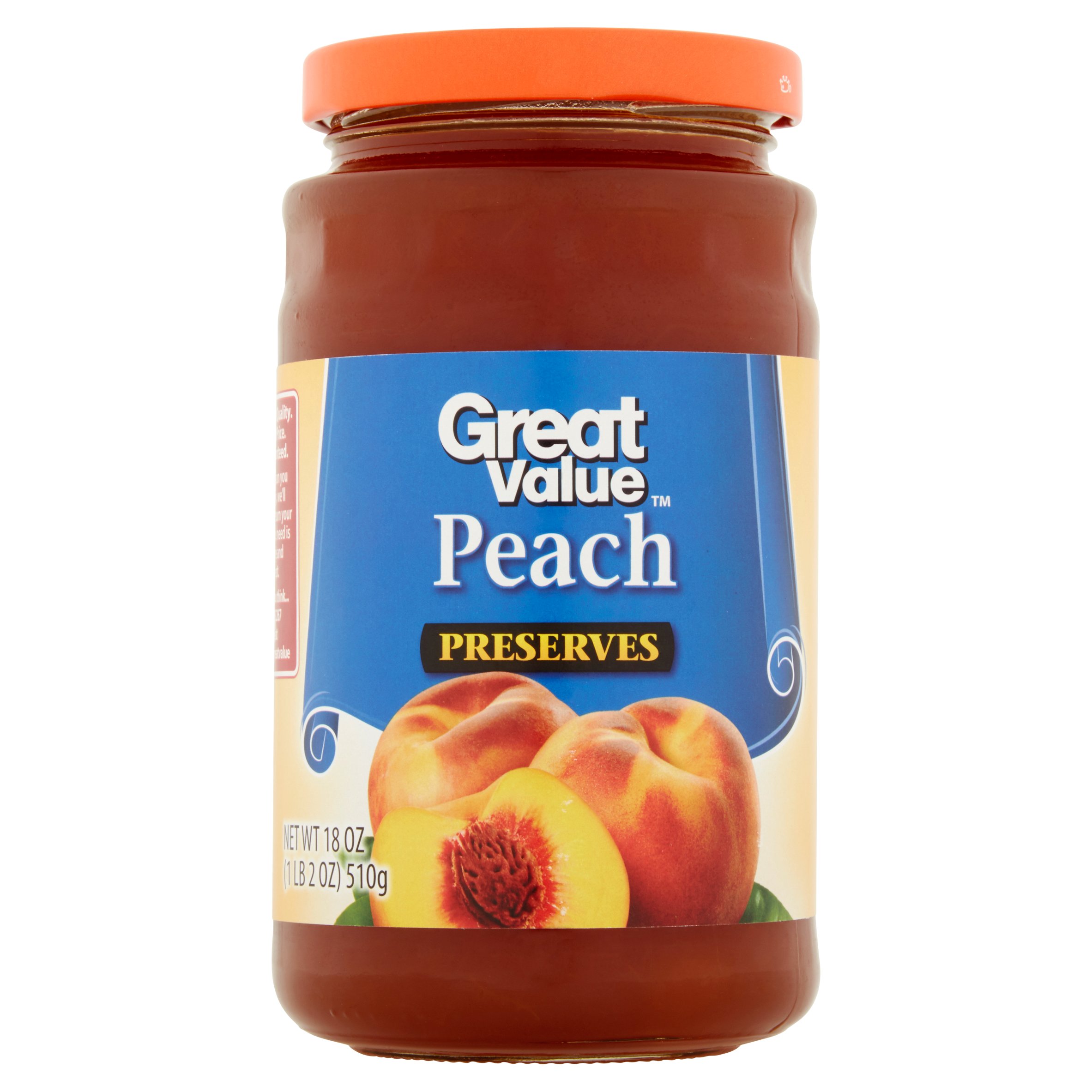 Great Value Peach Preserves, 18 Oz Image