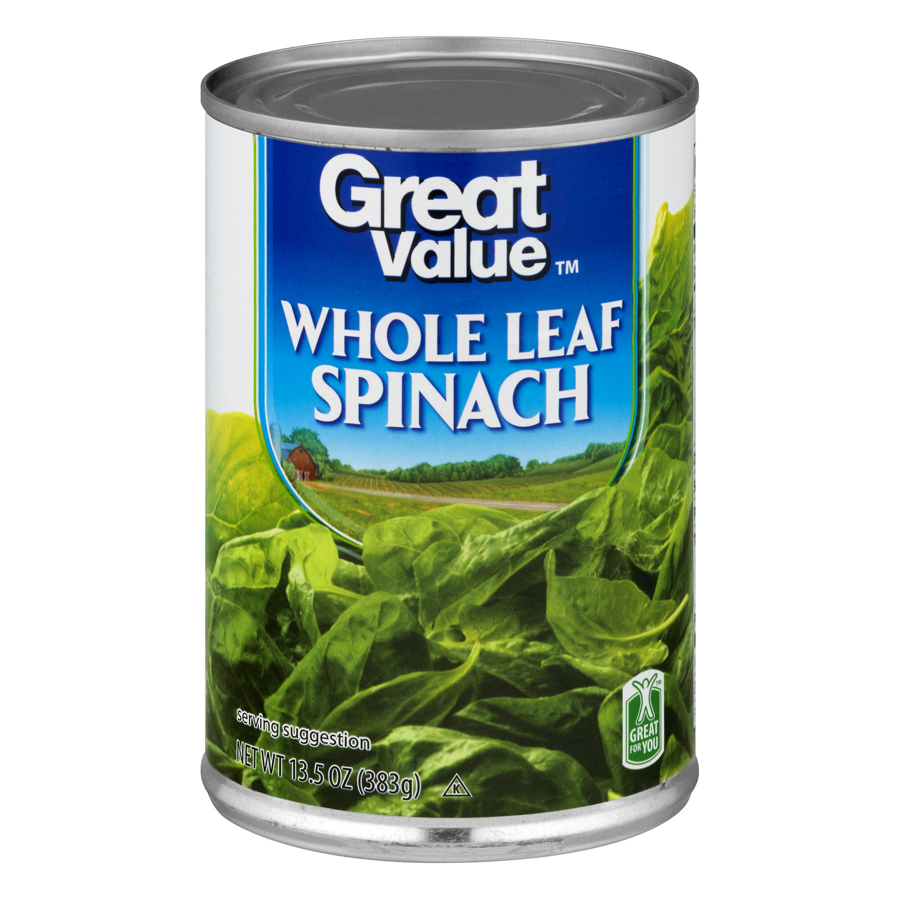 Great Value Leaf Spinach, 13.5 Oz Image