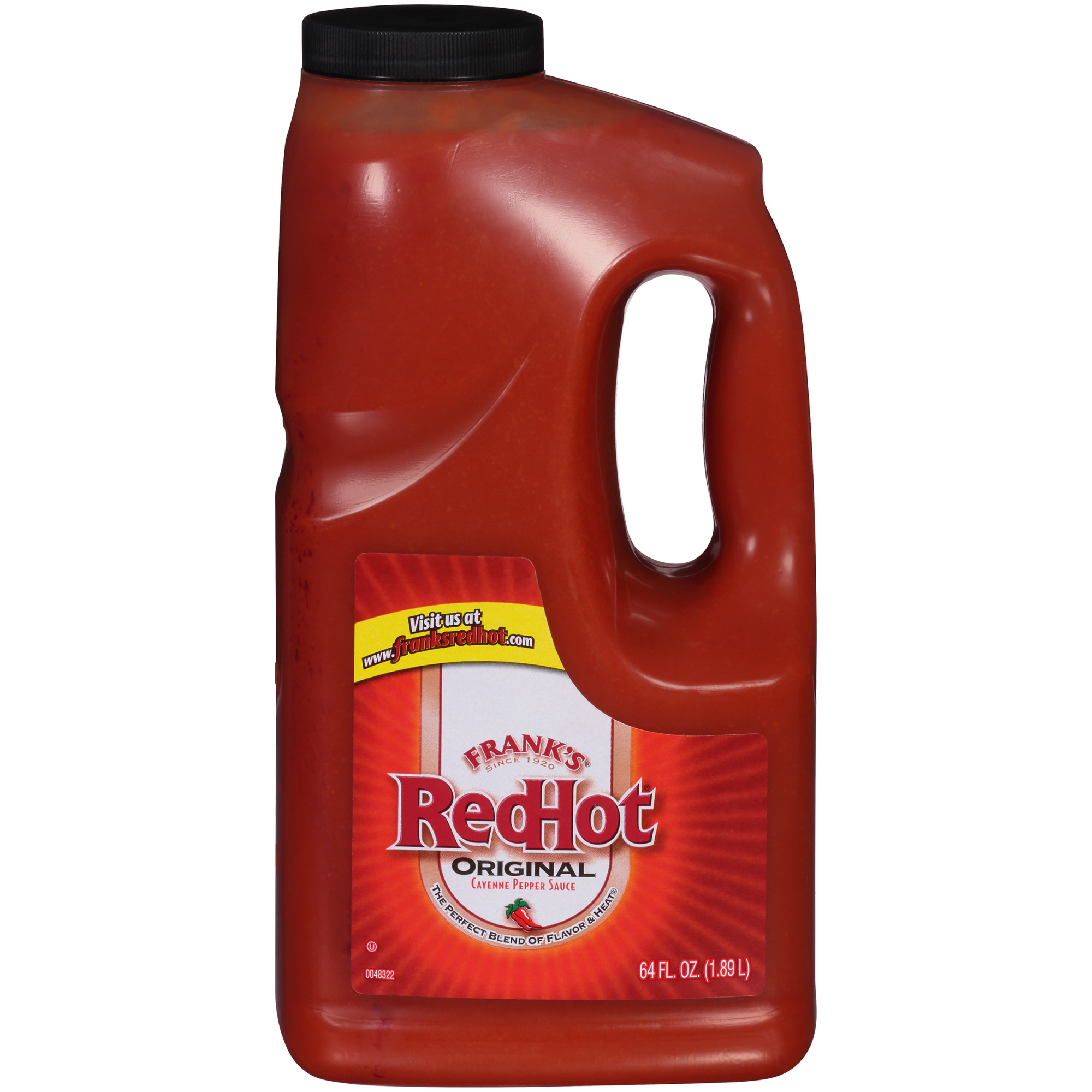Frank S RedHot Kosher Original Cayenne Pepper Hot Sauce  64.0 Fl Oz Jug