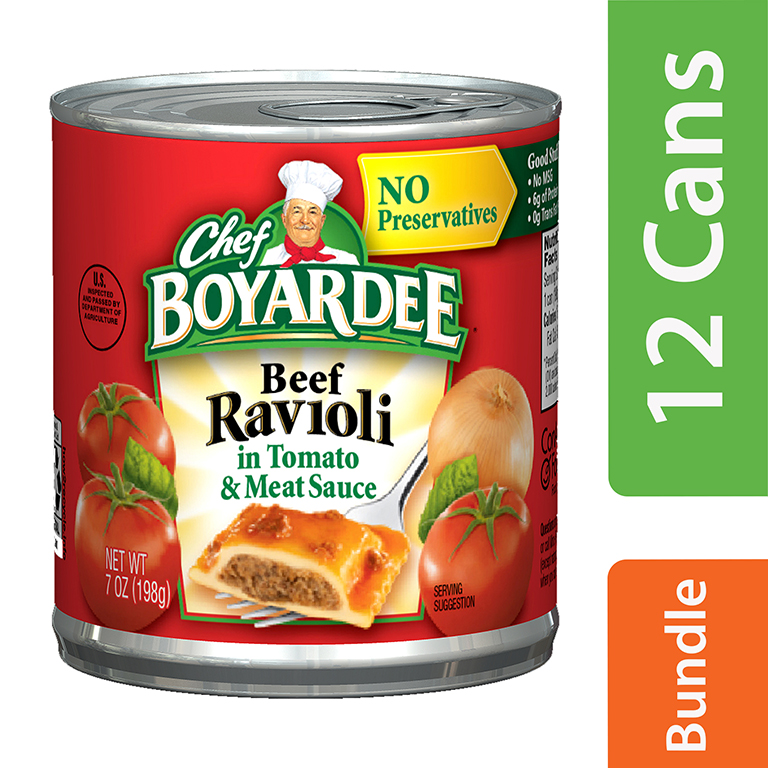 CHEF BOYARDEE Easy Open Beef Ravioli, 7 OZ