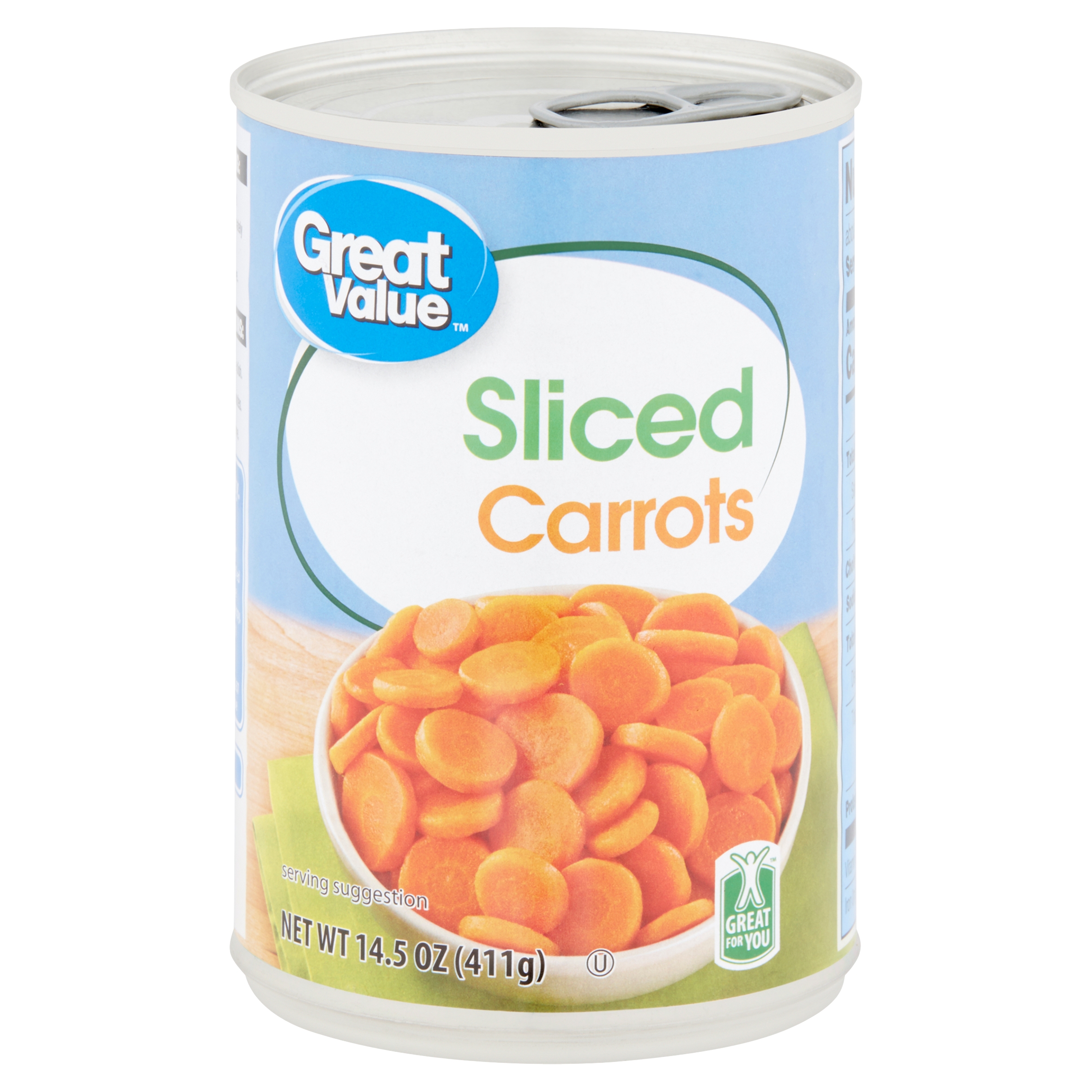 Great Value Sliced Carrots, 14.5 Oz Image