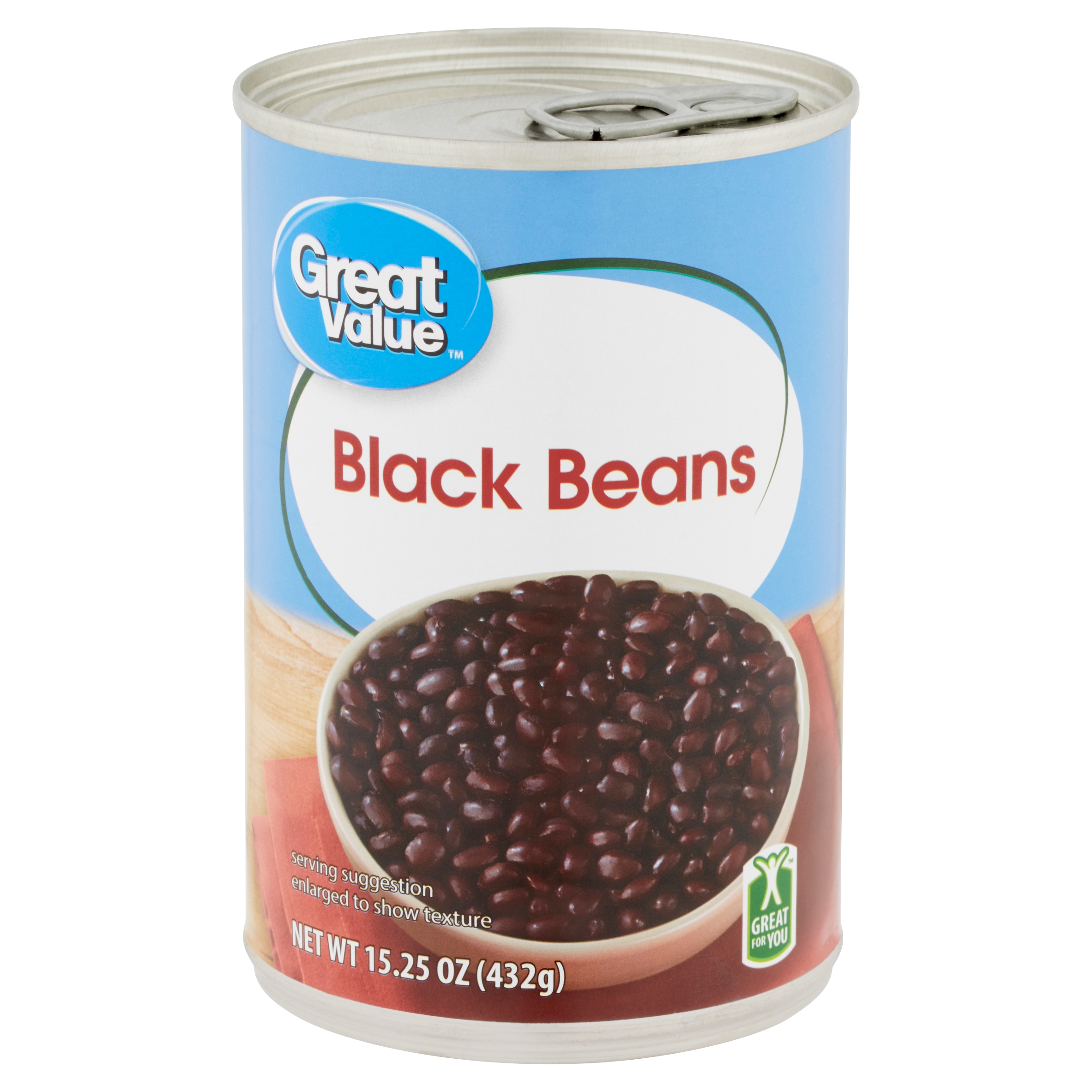 Great Value Black Beans, 15.25 Oz Image