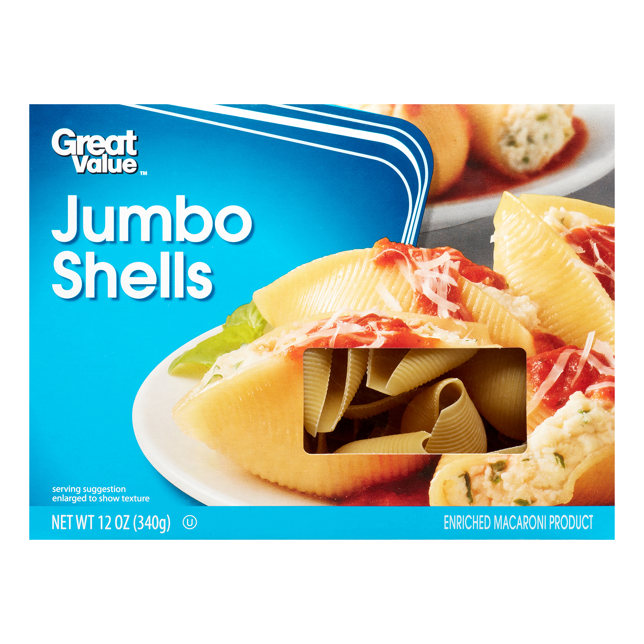 (3 Pack) Great Value Jumbo Shells, 12 Oz Image