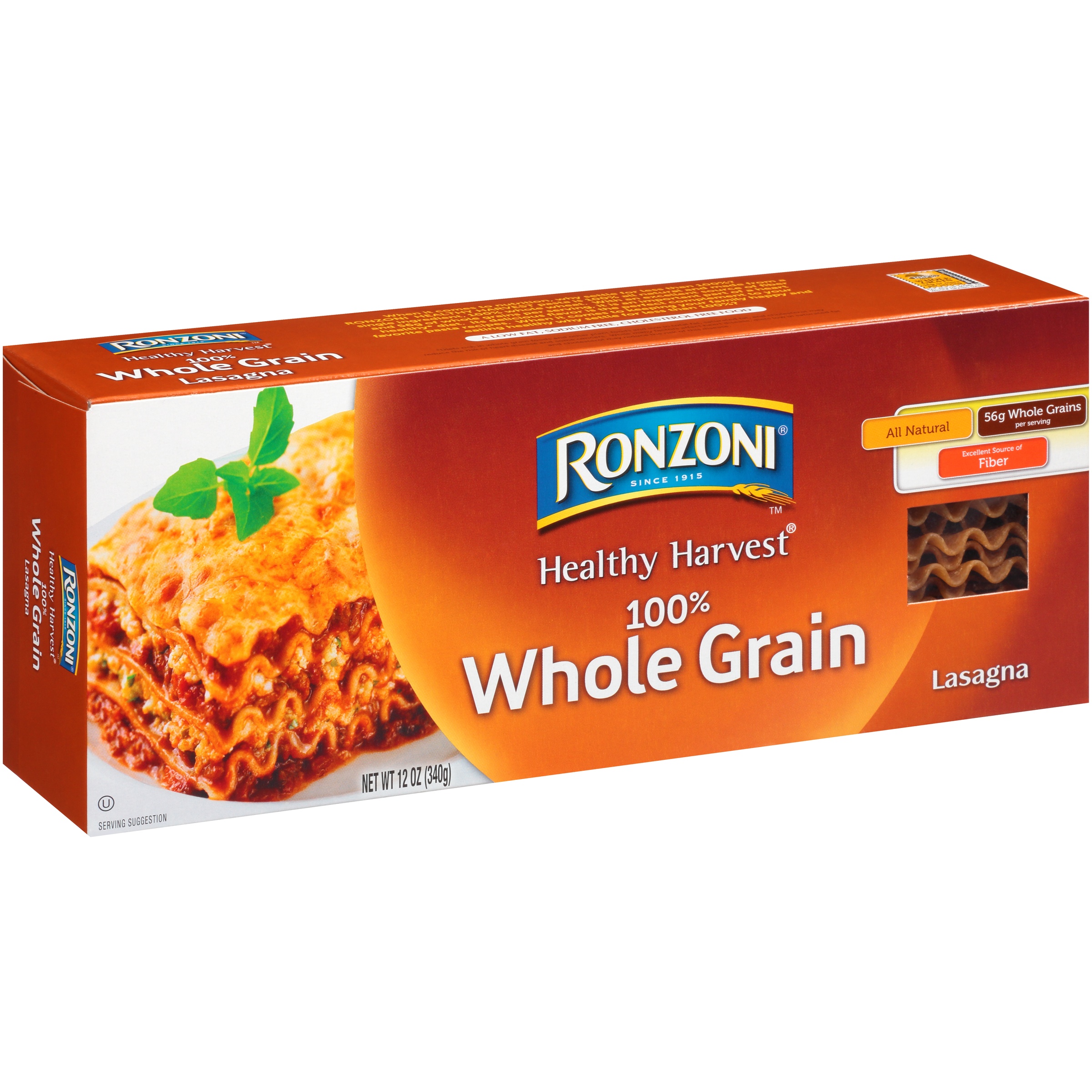 Ronzini® Healthy Harvest® 100% Whole Grain Lasagna 12 oz. Box