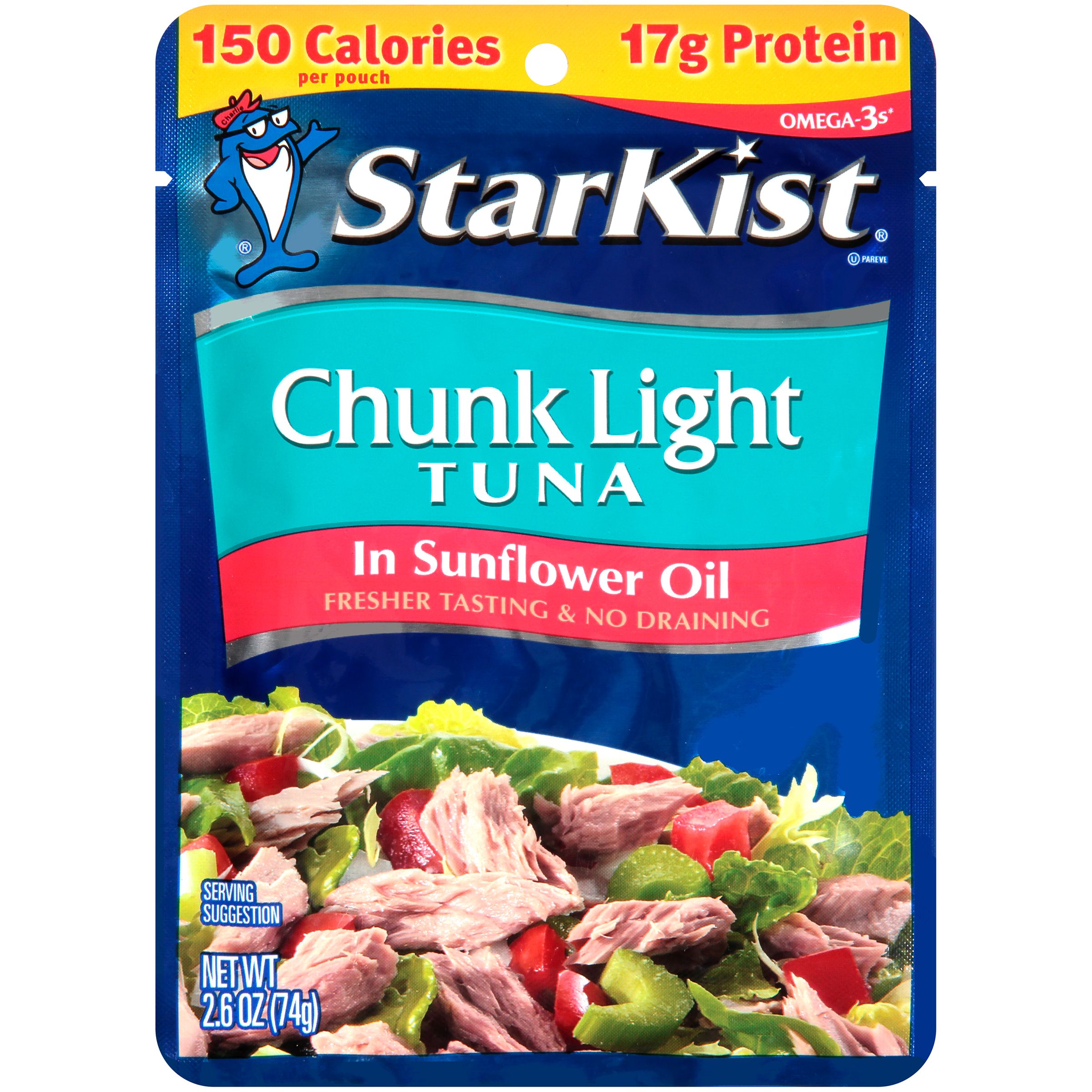 StarKist Chunk Light Tuna in Sunflower Oil Pouch - 2.6oz