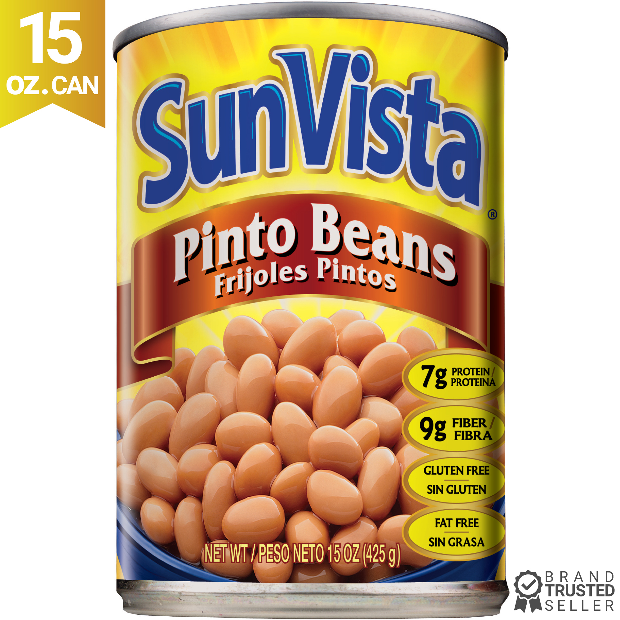 SunVista Pinto Beans 15 Oz. Can