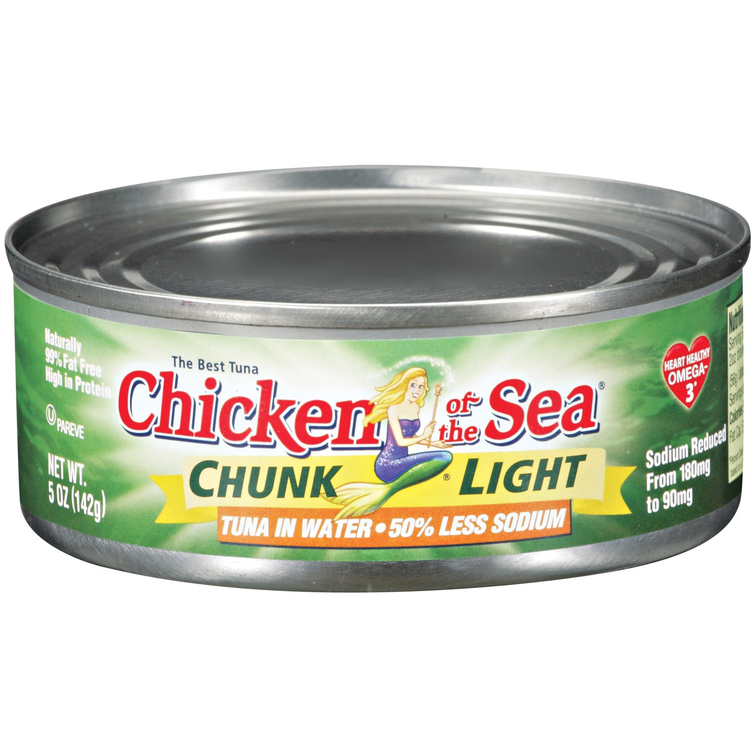Chicken of the Sea, Chunk Light Tuna in Water, 25% Less Sodium, 5 Oz (142 G)