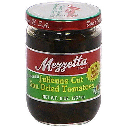 Mezzetta Julienne Cut Sun-Ripened Dried Tomatoes  8 Oz (Pack of 6)