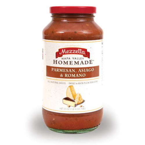 Mezzetta Pasta Sauce Parmesan Asiago and Romano 25 Oz (Pack of 6)