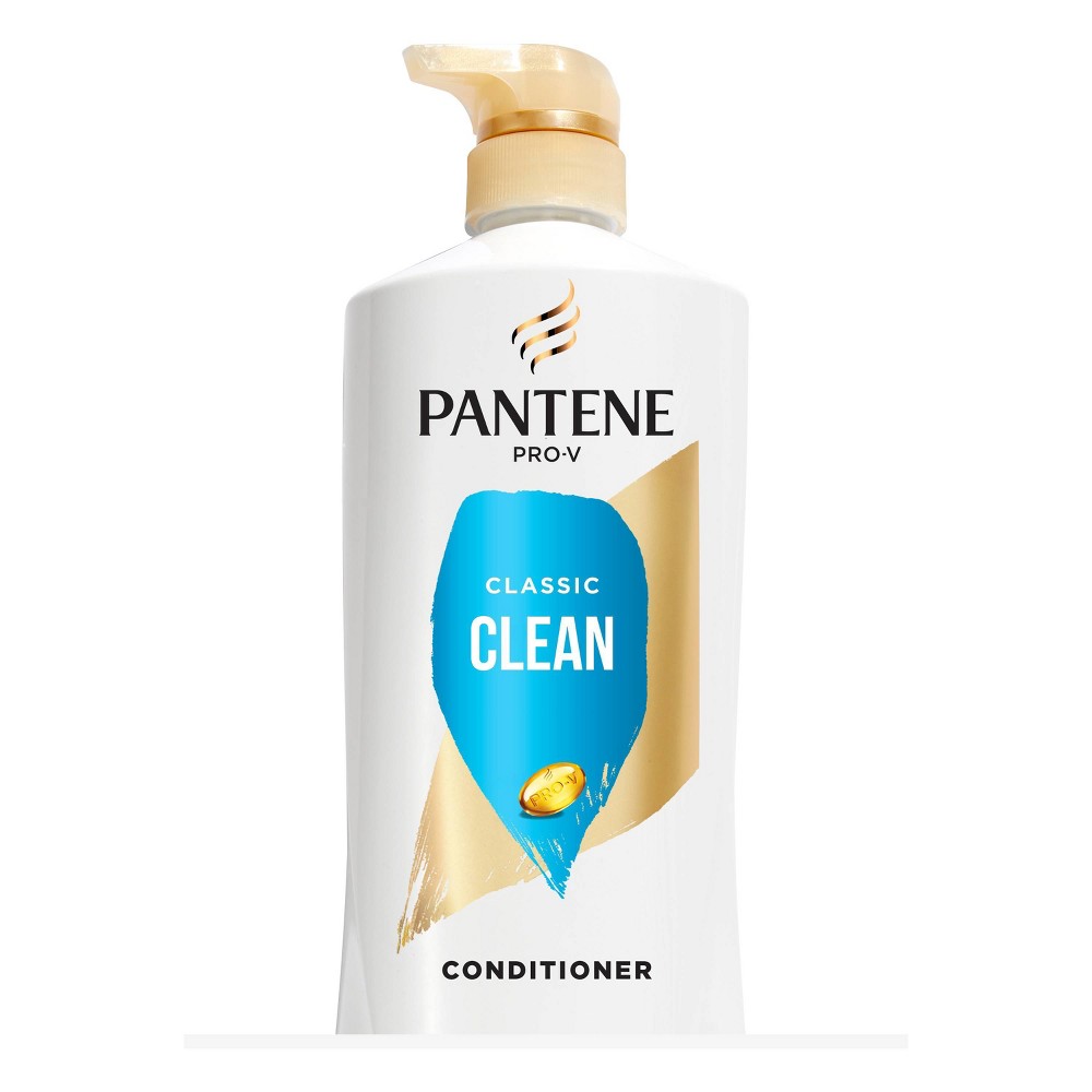 Pantene Pro-V Classic Clean Conditioner - 21.4 Fl Oz: Paraben-Free, Moisturizing, for All Hair Types, Vanilla Musk Jasmine