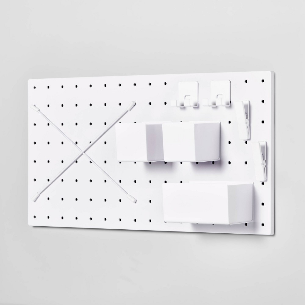 13" X 26" Pegboard Set White - Brightroom™